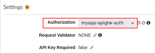 Enable select authorizer